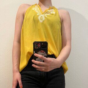 Banana Republic - Yellow Semi-Sheer Tank